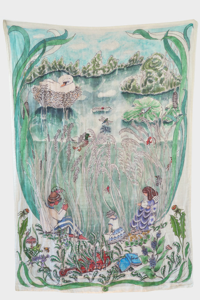 Pond Dance Muslin Blanket