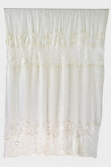 Lace & Cashmere Panel Scarf