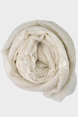 Lace & Cashmere Panel Scarf