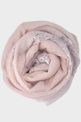 Lace & Cashmere Panel Scarf