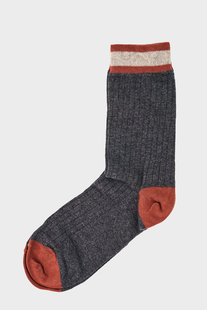 Ribbed Crew Socks