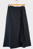 Pleated Windowpane Skirt