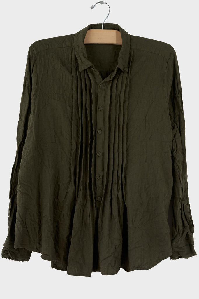 Brush Crinkle Pintuck Top