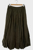 Cotton Satin Flare Skirt