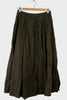 Cotton Satin Flare Skirt