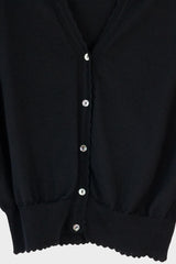 Cashmere Scalloped Cardi