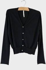 Cashmere Scalloped Cardi