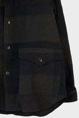 Panel Check Shirt Jacket