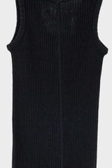 Gauze Rib Long Tank