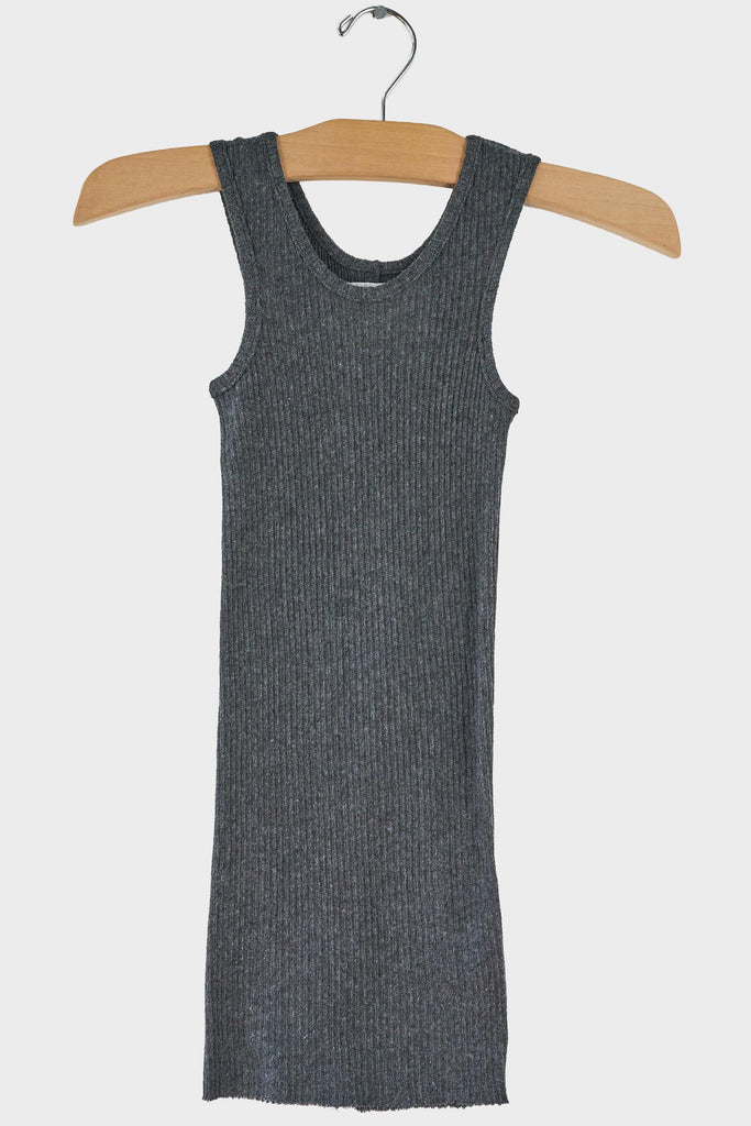 Gauze Rib Long Tank