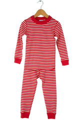 Stripe Long John PJ Set