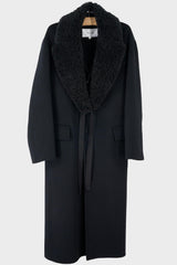 Long Faux Shearling Collar