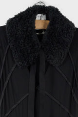 Long Faux Shearling Collar