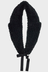 Long Faux Shearling Collar