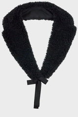 Long Faux Shearling Collar