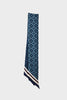 Silk Flower Thin Scarf