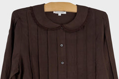 Aga Silk Pleat Top