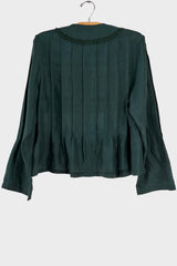Aga Silk Pleat Top