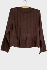 Aga Silk Pleat Top