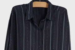 Loose Fit Stripe Shirtdress