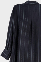 Loose Fit Stripe Shirtdress