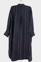 Loose Fit Stripe Shirtdress