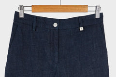 Denim Flannel Taper Leg