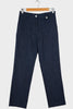 Denim Flannel Cuff Straight Leg