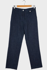 Denim Flannel Taper Leg