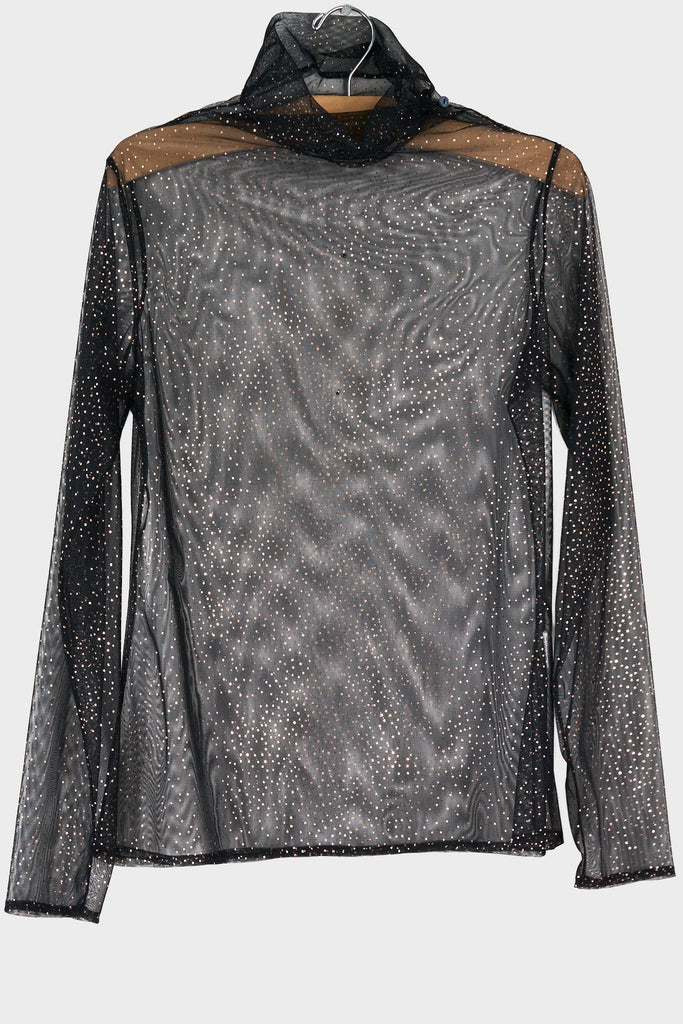 Sheer Hi Neck Top