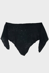 Open Knitted Triangle Scarf