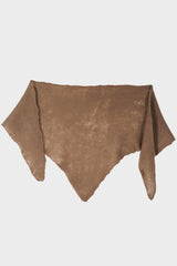 Open Knitted Triangle Scarf