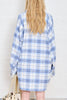 Button Front Plaid Shirt