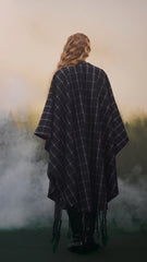 Windowpane Cape Coat