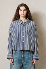 Crop Button Front Shirt