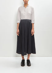 French Linen Pleat Skirt