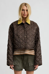 Cropped Quilted Jacket