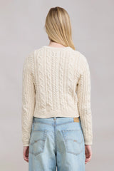 Cable Shrunken Cardi
