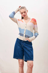 Deckchair Stripe Cardigan