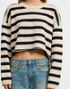 Crop Stripe Sweater