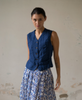 Gertrud Linen Rib Vest