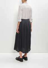 French Linen Pleat Skirt