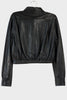 Leather Crop Boxy Shirt