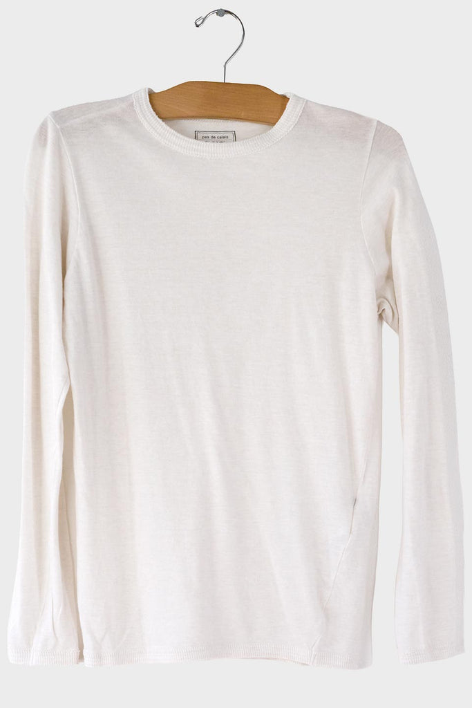 Cotton/Wool Jersey Rib Crew