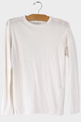 Cotton/Wool Jersey Rib Crew