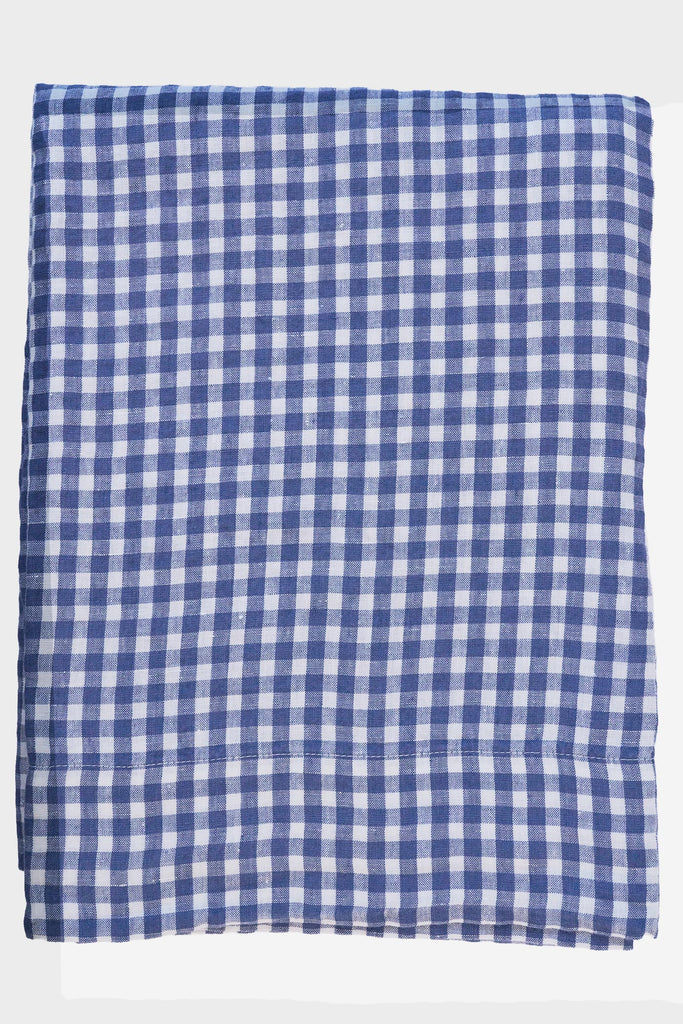 Linen Gingham Tablecloth