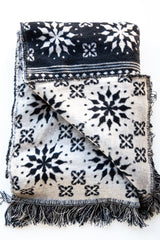 Vienna Snowflakes Blanket Navy