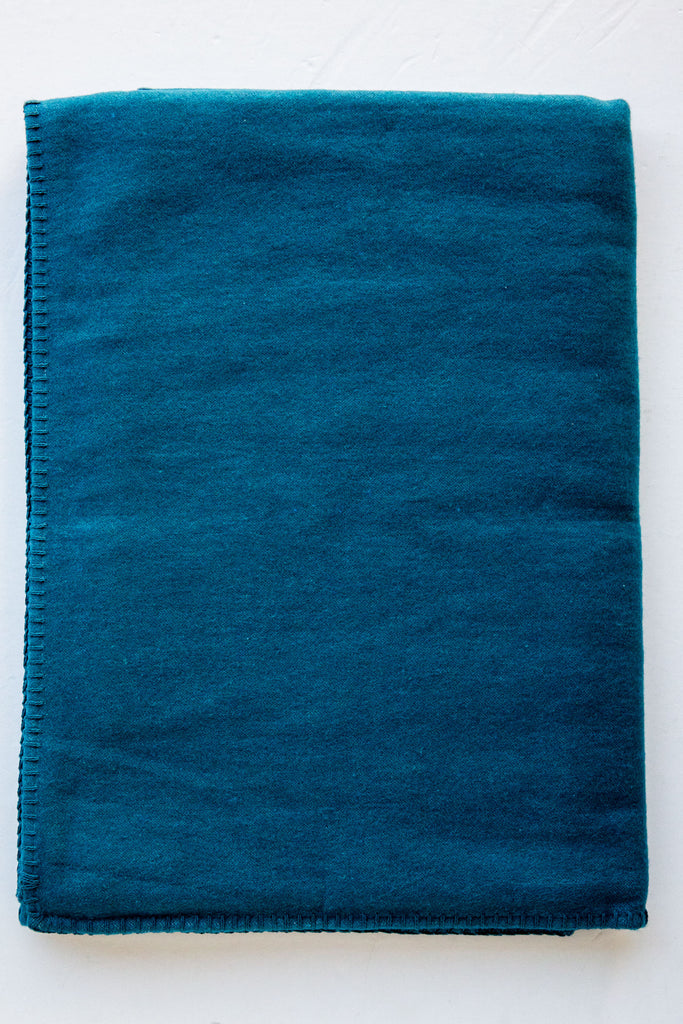 Sylt Solid Stitch Blanket Atlantic