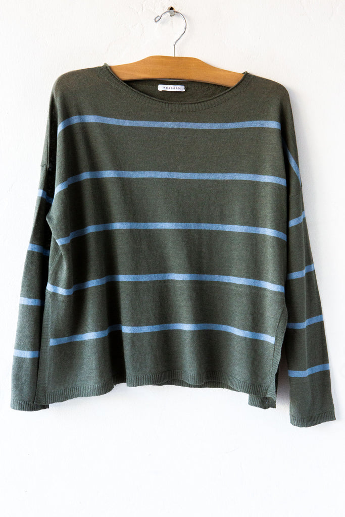 Stripe Linen Sweater