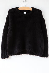 Cashmere Crew Black Sweater